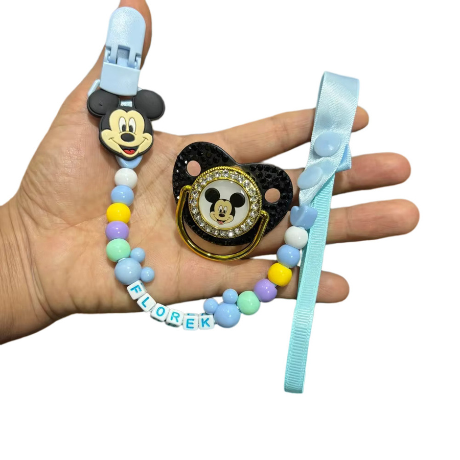 Disney Kawaii Baby-Schnullerhalter mit Anime-Print und Clip in Multicolour - Bild 2