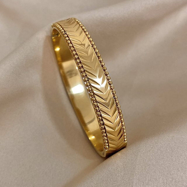 Greatera Armreifen Edelstahl, Gold, Damen - Bild 1