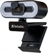 Verbatim 49579 Full HD Webcam in Schwarz mit USB-C Anschluss - Bild 1
