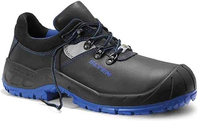 Elten Sicherheitshalbschuh Alessio Xxw Low ESD S3 aus Rindleder in Schwarz und Blau, Größe 49 - Bild 1