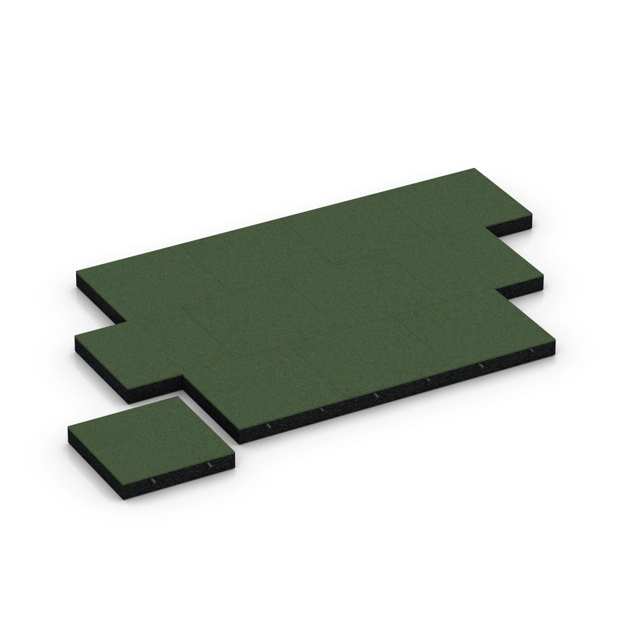 WARCO Fallschutzplatte Grasgrün B/T/H: 50 x 50 x 8 cm - Bild 2
