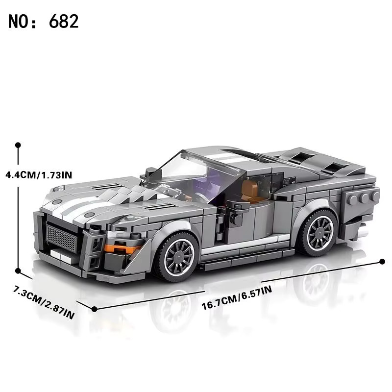 AMAZINGBLOKS City Speed Classic Sportwagen-Bausatz, 437 Teile, 1:24 Maßstab, ab 14 Jahren - Bild 3