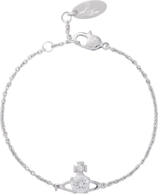 Vivienne Westwood Armband, Messing, Silber, Damen, Kristall - Bild 1