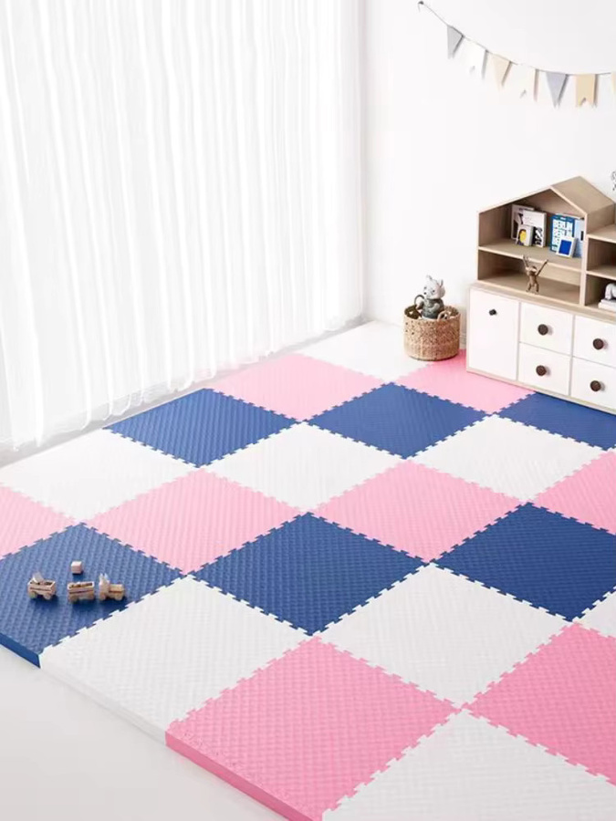 DHDH 8-teilige Puzzle-Spielmatte aus EVA-Schaum für Babys, Mehrfarbig und Weiß, B/B/H: 60 x 60 x 2,5 cm - Bild 5