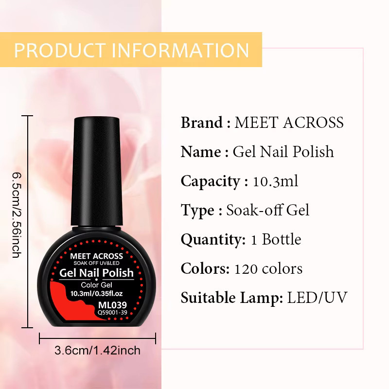 MEET ACROSS Gel-Nagellack, Schimmernd, 10,3 ml - Bild 5