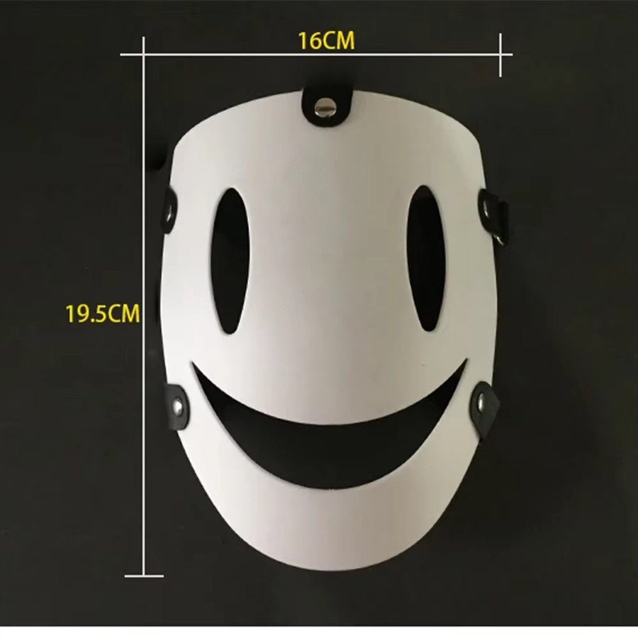 ZOBOTT Tenkuu Shinpan High-Rise Invasion Cosplay Maske, weiß, Samurai Kostüm Requisiten - Bild 2