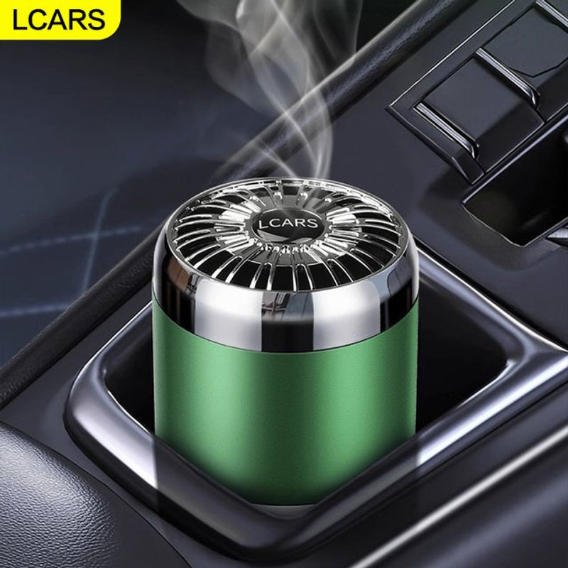 Auto-Aromatherapie Duftbalsam für das Auto in Grün mit Metallgehäuse für Damen und Herren - Bild 1