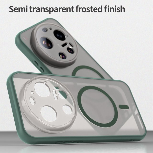 Xiaomi 17 Ultra Schutzhülle halbtransparent mattiert aus PC und TPU in Transparent, Purple oder Green - Bild 1