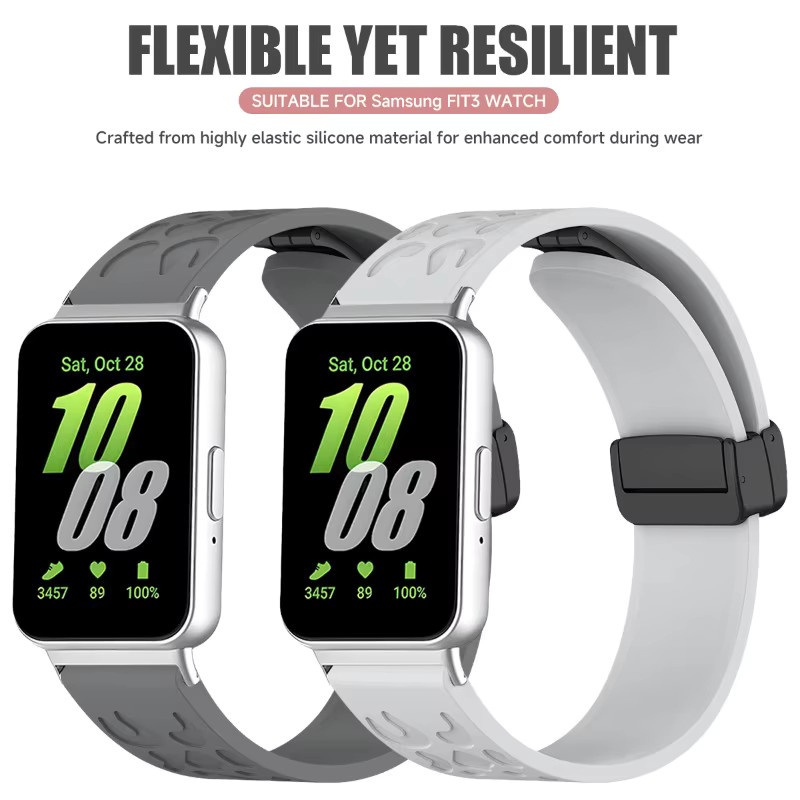 CAOWTAN Uhrenarmband Silikon, Samsung Galaxy Watch Fit3 - Bild 2