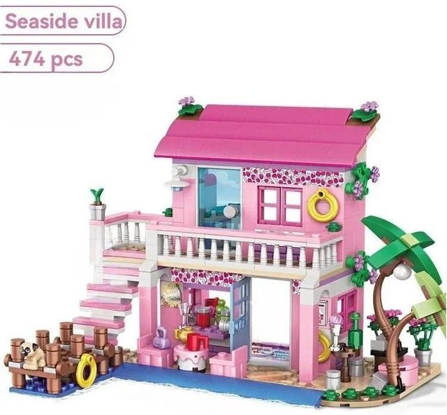 Yiran toy Friends Stadt Haus Sommerurlaub Meeresufer Villa Bausteine Set - Bild 1