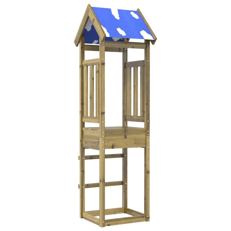 vidaXL Spielturm aus massivem imprägniertem Holz in Braun - Bild 2