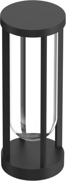 Flos In Vitro Bollard Pollerleuchte aus Aluminium und Glas in Schwarz mit dimmbarer LED - Bild 1