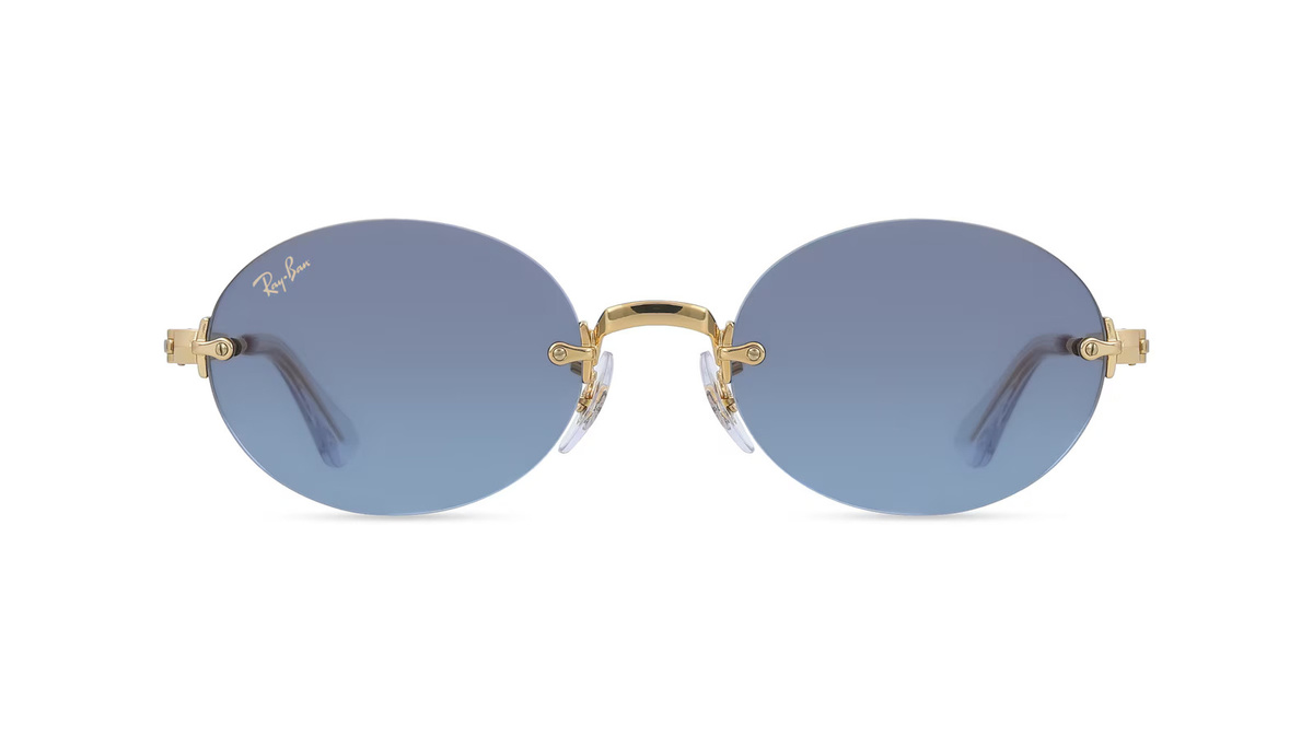 Ray-Ban RB3929 Sonnenbrille, randlos, oval, Metall, Unisex, gold - Bild 1