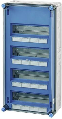 Hensel Wandgehäuse Mi 1441 Verteiler mit 4 Reihen in Blau aus Kunststoff - Bild 1