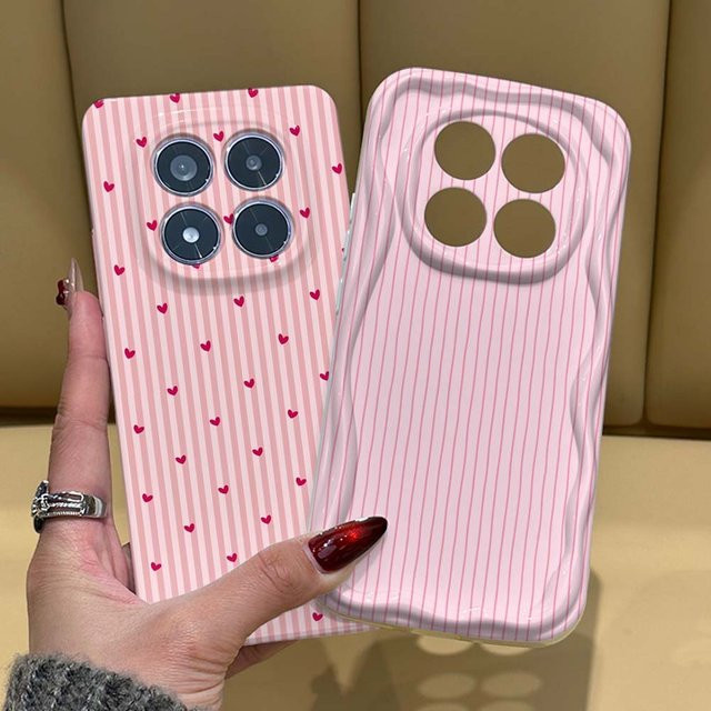 Handyhülle mit Wellenmuster in Rosa für Xiaomi Redmi Note 15 14 13 12 11 10 8 Pro Plus von Feilin - Bild 1