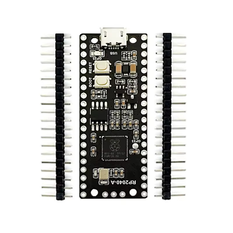 Raspberry Pi Pico RP2040 Mikrocontroller Entwicklungsboard mit Dual-Core Prozessor in Schwarz - Bild 2