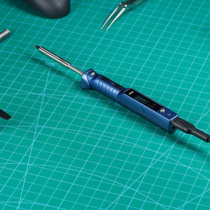 1stmaker TS101 Miniware PD3.1 Digital-Lötstation 90W Tragbarer Lötkolben mit einstellbarer Temperatur in Blau - Bild 3