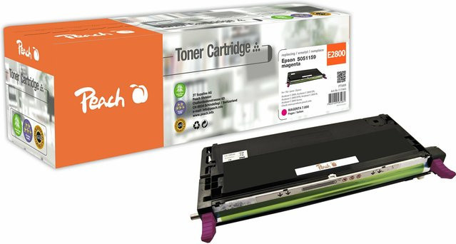 Peach E2800 Toner Cartridge Ersatz für Epson C13S051159, Multicolor, wiederaufbereitet, passend für Epson Aculaser C 2800, C 2800 DN und C 2800 DTN - Bild 1