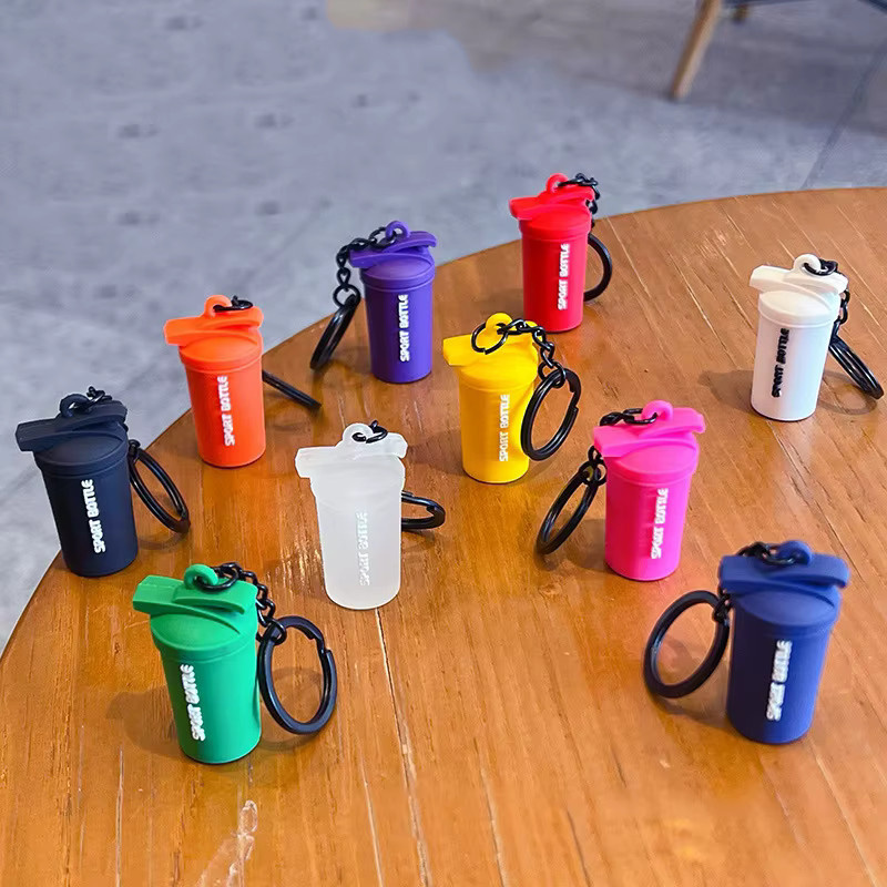 Yogodlns Schlüsselanhänger Wasserflasche, Silikon, Kunststoff, Unisex - Bild 2