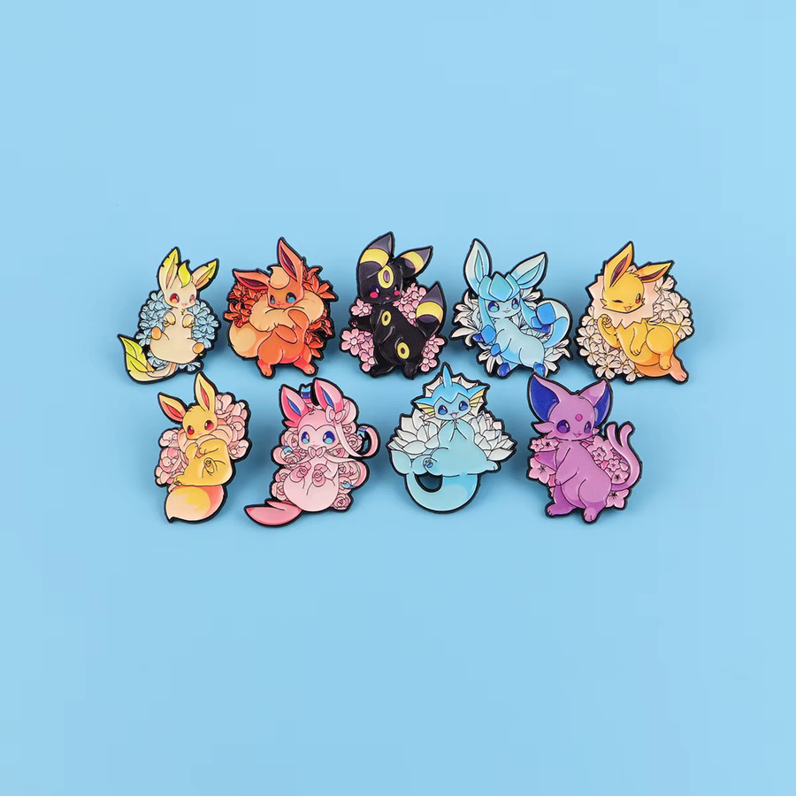 Bandai Pokémon Emaille-Pins, Broschen Abzeichen, Bunt / Mehrfarbig, Set / Bundle - Bild 2