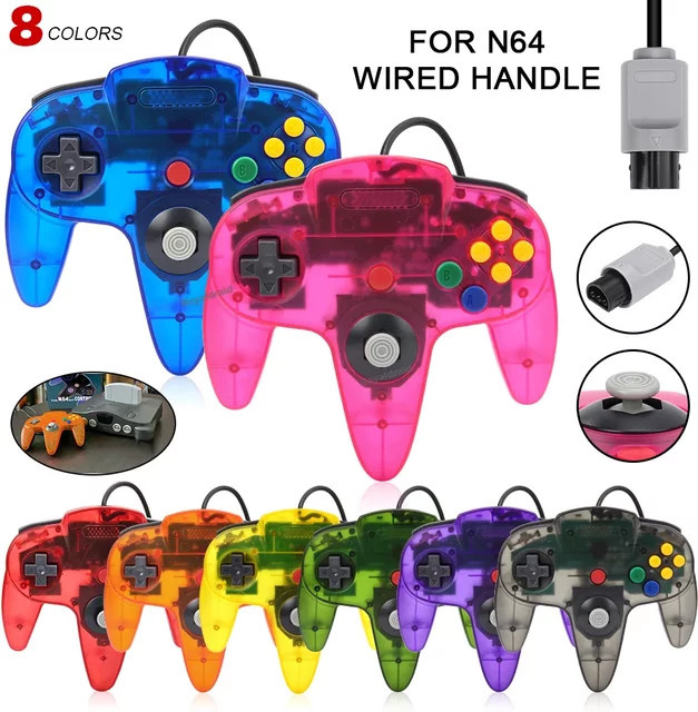 Ispoofer Wired Gamepad für N64 Konsole, Retro Joystick Controller in 8 Farben - Bild 1