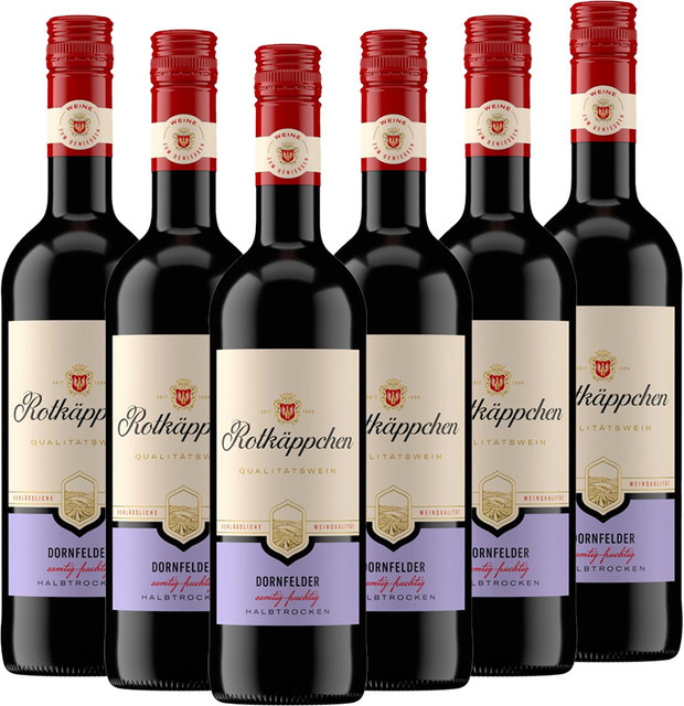 Rotkäppchen Dornfelder Rotwein halbtrocken 6 x 0,75 l - Bild 1