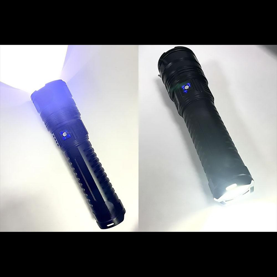 Pawell LED Taschenlampe wiederaufladbar in Schwarz für Outdoor und Camping - Bild 7