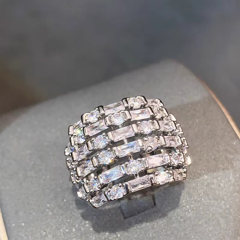 Huitan Ring, Silber, Zirkonia, Damen - Bild 2