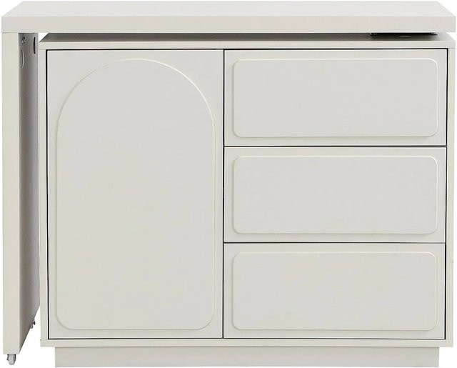 Schminktisch Velanto in Beige, B/T/H: 98 x 40 x 78,5 cm - Bild 1