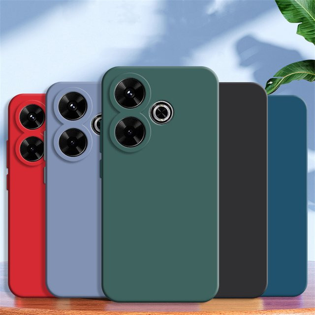 Stoßfeste Silikon Schutzhülle für Xiaomi Redmi 12 13 14C und Redmi Note 12 13 14 Pro Pro+ 5G in Schwarz - Bild 1