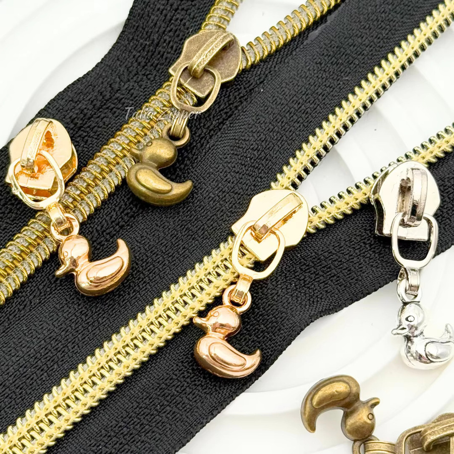 5er Set Nylon-Reißverschlüsse mit Entenkopf-Schieber für Taschen, Kleidung und DIY-Projekte - Bild 4