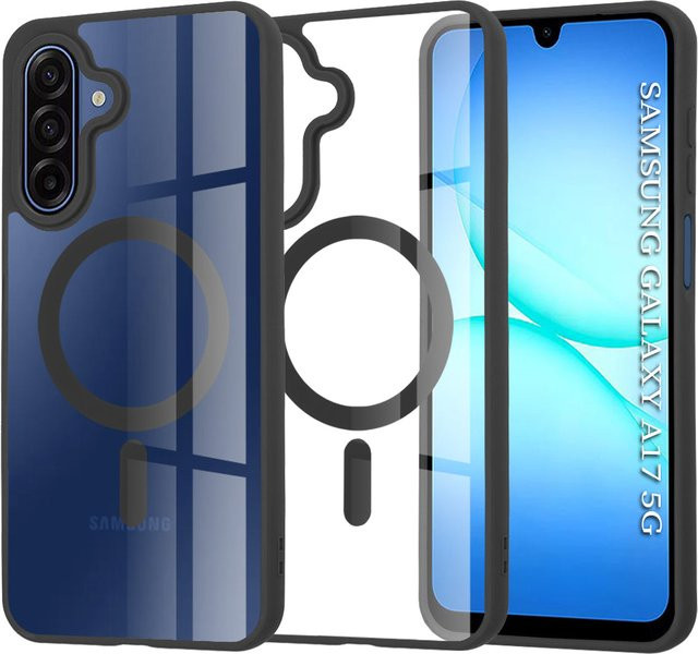 Techsuit Pro MagSafe-Hülle für Samsung Galaxy A17 4G und A17 5G, Schwarz - Bild 1