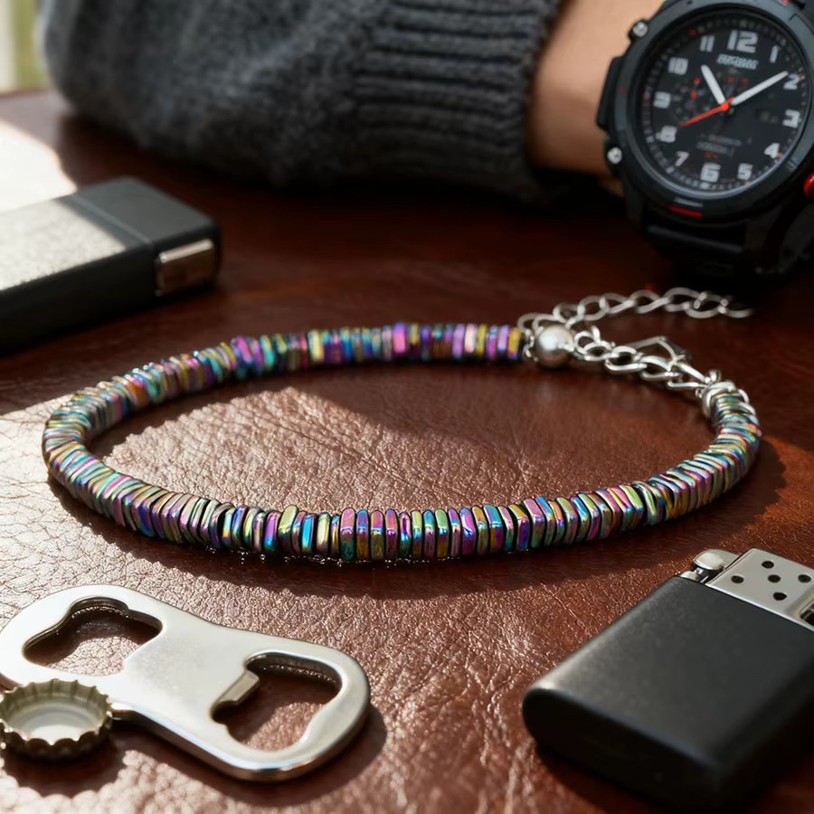Noter Armband, Hämatit, Herren, Bunt - Bild 2