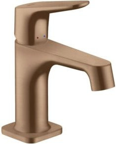 Hansgrohe Axor Citterio M Waschtisch-Einhebelmischer in Gold mit Pop-up-Abfluss und Wasserersparnis - Bild 1
