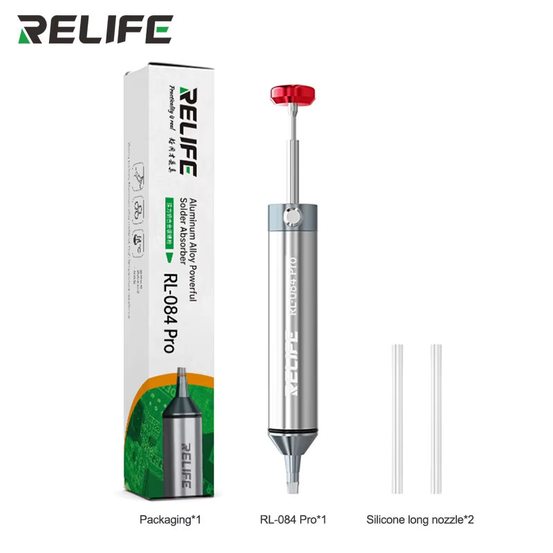 RELIFE RL-084 Pro Entlötpistole aus Aluminiumlegierung in Silber für die Leiterplatten-Reparatur - Bild 2