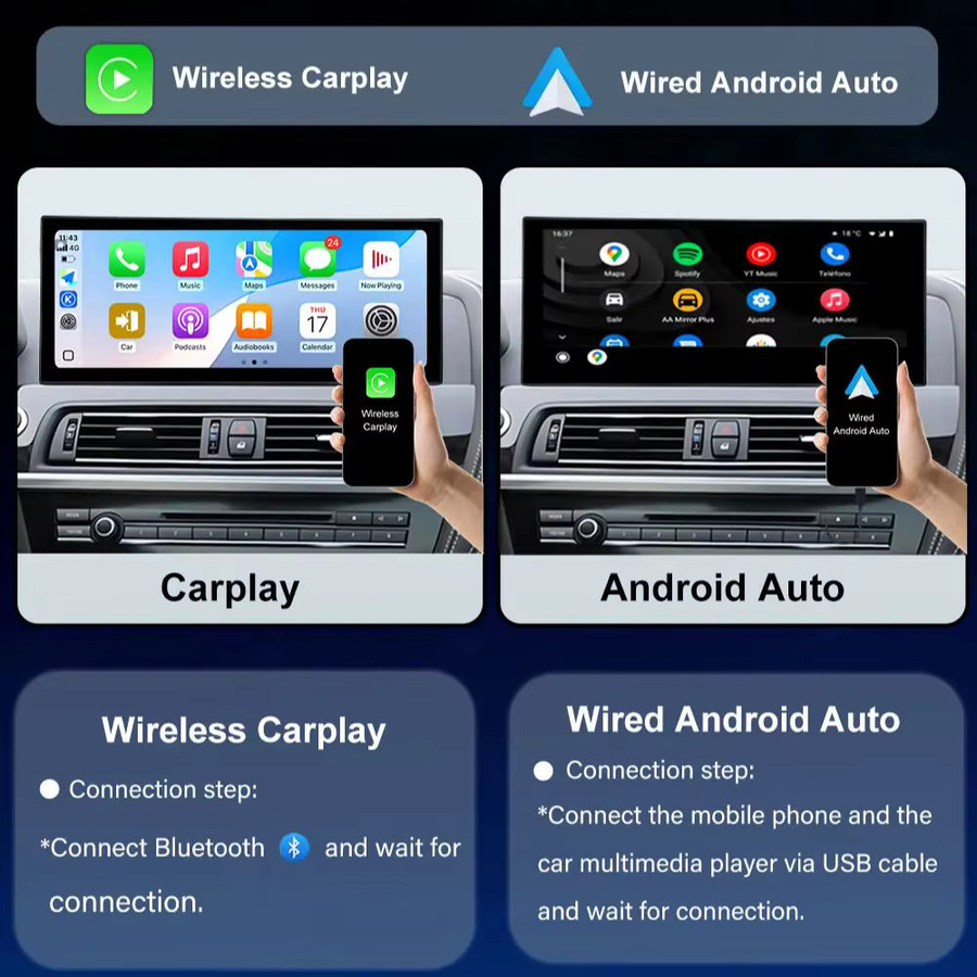 LIARO-NAVI Android Auto Videoplayer mit Carplay und GPS für BMW 5er G30 G32 in Schwarz - Bild 2