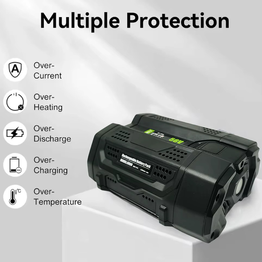 EGO Hochleistungs-Ersatzakku für Elektrowerkzeuge, 56V, 8,0Ah, Farbe: Schwarz, kompatibel mit BA2800, BA2800T, BA4200, CS1604, CS1804, CS1403 - Bild 5
