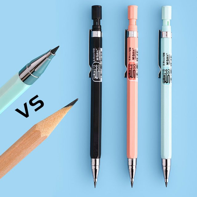 4er-Set Automatischer Druckbleistift 2B in Mehrfarben für Studenten und Anfänger - Bild 1