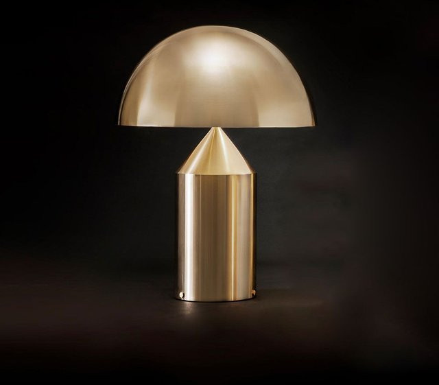 Oluce Atollo 233 Tischleuchte in Gold/Messing - Bild 1