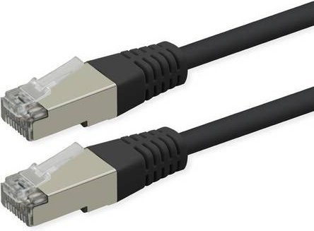 Roline Patchkabel Cat.6 S/FTP Ethernet LAN Kabel, schwarz, Länge: 1,5 m - Bild 1