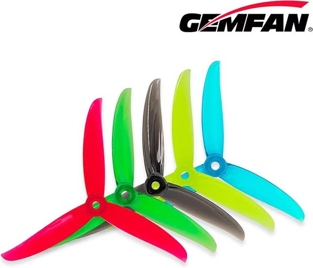 Gemfan VANOVER 5136 3-Blatt-PC-Propeller, 2 Paar, Schwarz, Bunt / Mehrfarbig - Bild 1
