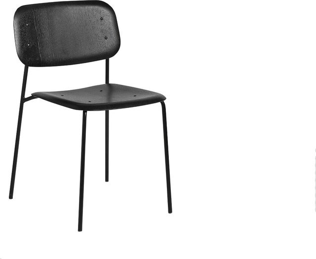 HAY Soft Edge 40 Stuhl aus Eiche und Stahl in Schwarz - Bild 1
