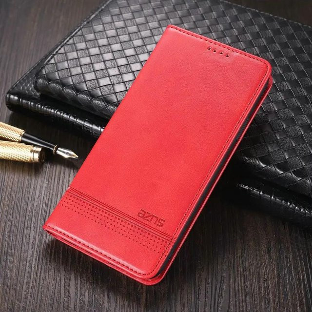 Xiaomi Redmi 15 4G/5G Luxus Lederhülle Retro Brieftasche Buch Klappbar mit Magnet Vollständige Abdeckung in Rot - Bild 1
