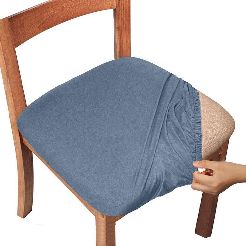 Wasserdichter und atmungsaktiver Stuhlbezug von Your Warm Home in Grau, elastischer Überwurf für Esszimmerstühle aus Polyester und Elasthan - Bild 2