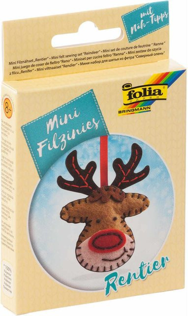 folia Mini-Filznies Filznähset Rentier ab 8 Jahren - Bild 1