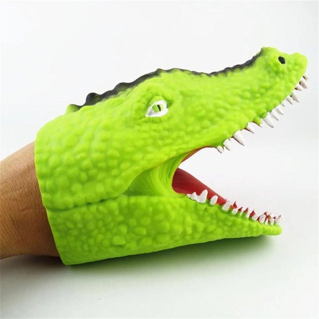 Binchi Outdoor Product Finger Puppen, Tierkopf Handschuhe, Hai, Dinosaurier, Lernspielzeug, ab 14 Jahren - Bild 1