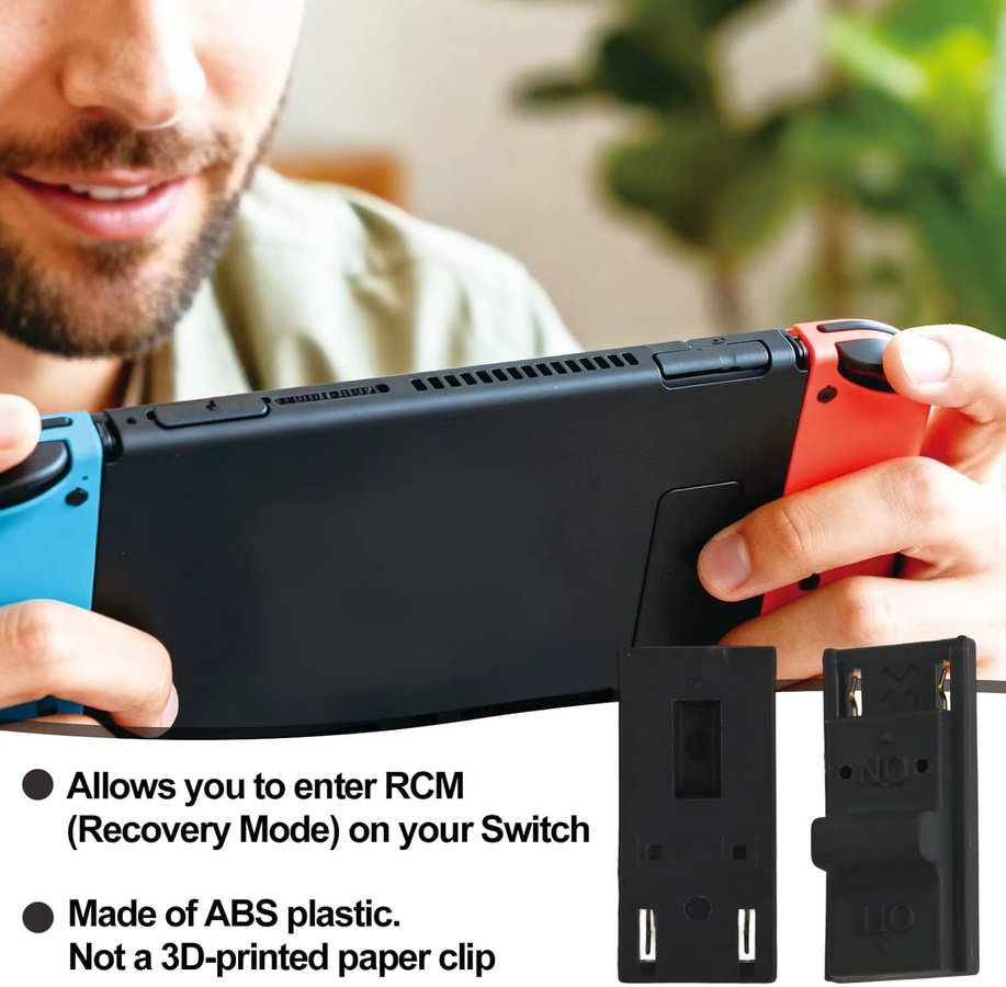 RCM-Vorrichtungswerkzeug für die Nintendo Switch Schalterkonsole, langlebige RCM-Lader-Clips aus Kunststoff in Schwarz, Kurzschlusswerkzeug für Modding und Recovery-Modus - Bild 5