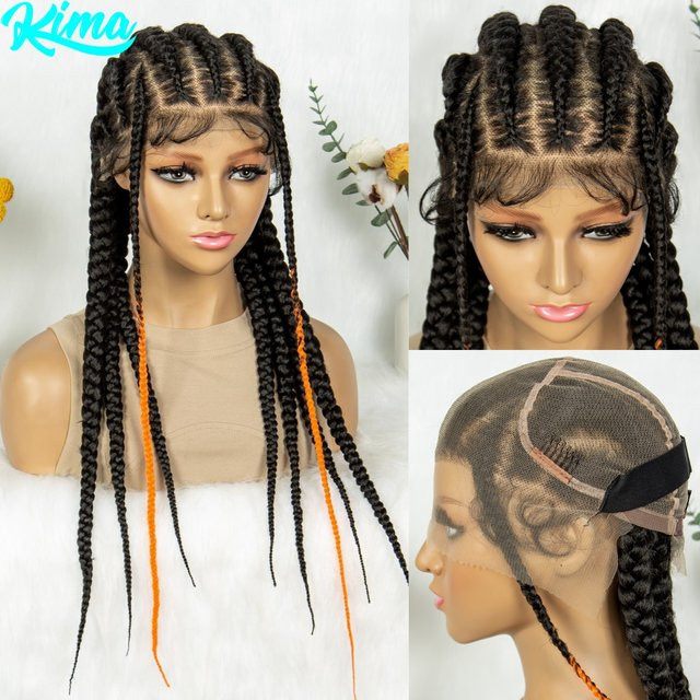 KIMA Perücke Cornrow Braids, synthetisch, Damen - Bild 1