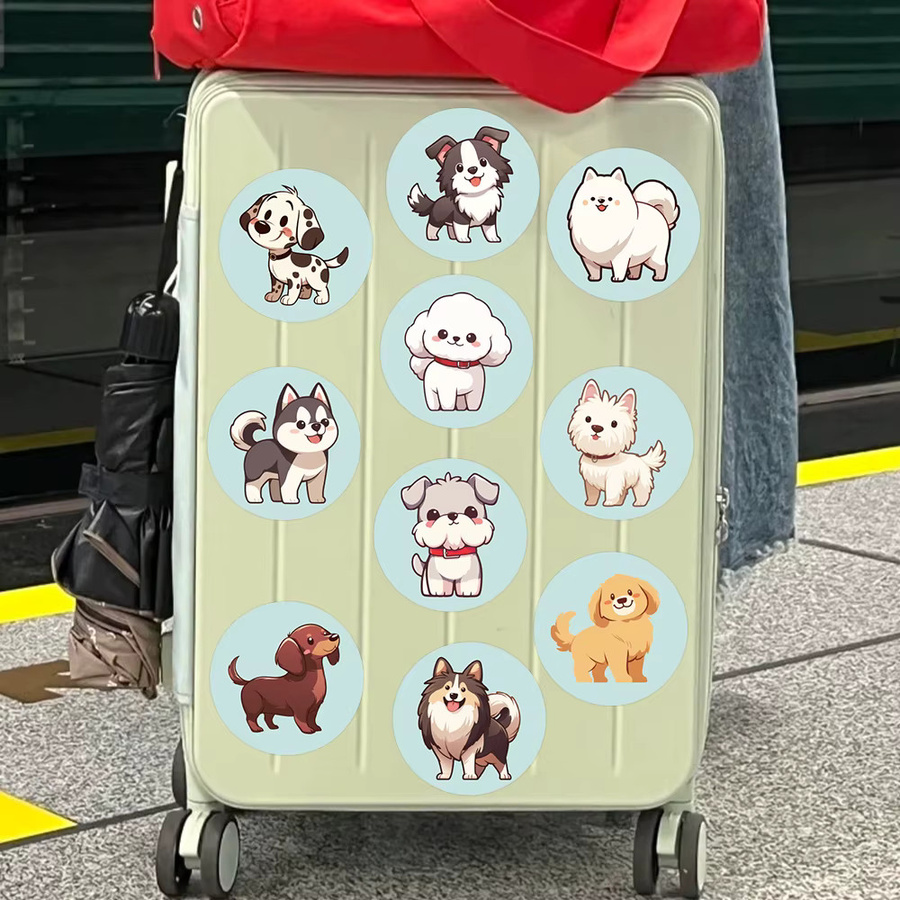 500 Stück Cartoon Hunde-Aufkleber in Multicolour für Laptop, Notizbuch und Skateboard als kreative DIY Graffiti Sticker - Bild 3