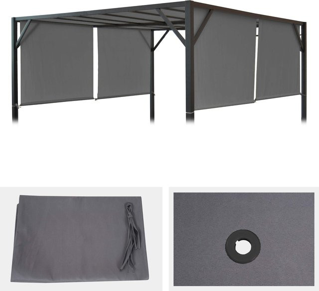 Ersatzbezug für Dach Pergola Pavillon Beja von MCW in Grau, B/T: 3 x 4 m - Bild 1